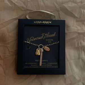 Rose quartz necklace